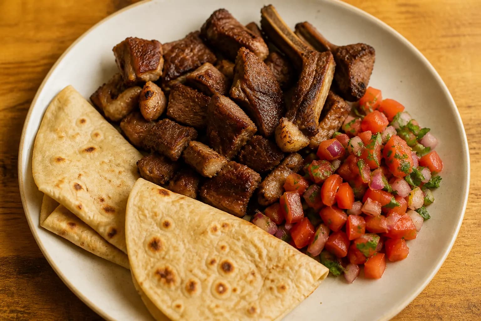 A plated dish from the kitchen